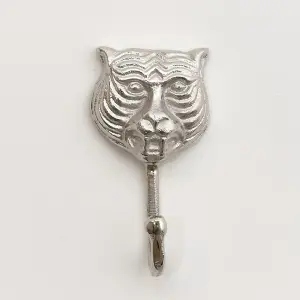 Melody Maison Silver Tiger Head Wall Hook