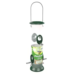 Peckish Plastic & steel Seed Green All weather Bird feeder 0.7L