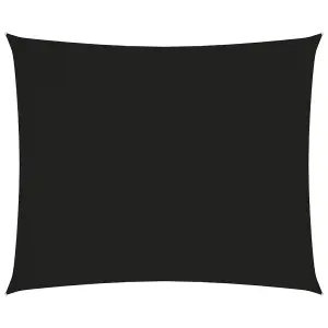 Berkfield Sunshade Sail Oxford Fabric Rectangular 3x4 m Black