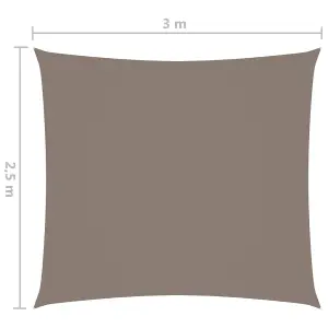 Berkfield Sunshade Sail Oxford Fabric Rectangular 2.5x3 m Taupe