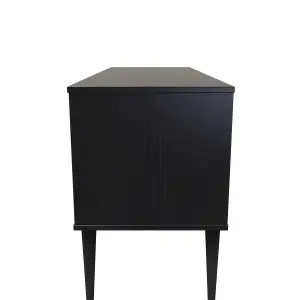 Hong Kong Ready assembled Matt black 4 Drawer Smart Chest of drawers (H)505mm (W)1120mm (D)415mm