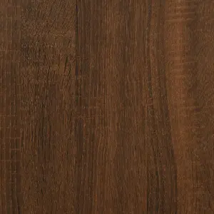 Berkfield Bathroom Cabinet Brown Oak 58x33x60 cm Engineered Wood