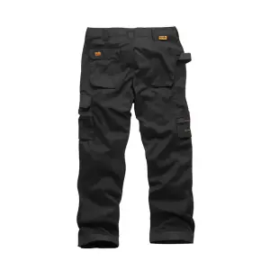 Scruffs Worker Multi Pocket Work Trousers Black Trade - 34R