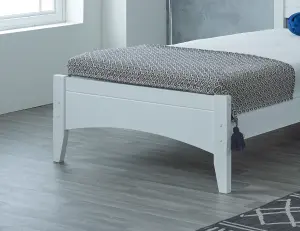 Classic Lauren Bed White Wooden Frame