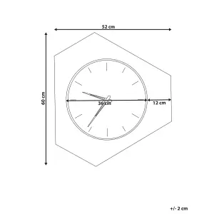 Beliani Modern Wall Clock SAILON White