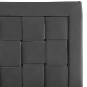 Velvet EU Double Bed Black LIMOUX