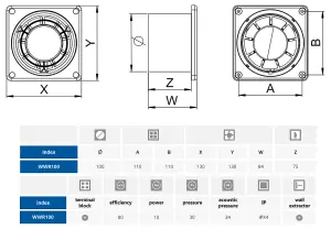 Awenta 100mm 4 Inch Silent Bathroom Extractor Fan Standard RING Ventilator