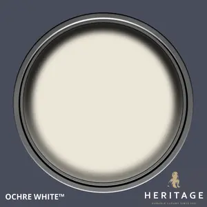 Dulux Trade Heritage Ochre White Eggshell Wall paint, 750ml