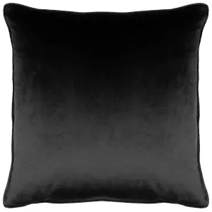 Paoletti Bloomsbury Cut Velvet Piped Feather Rich Cushion