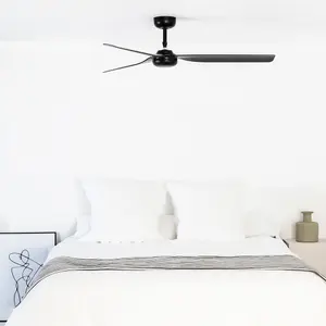 Luminosa Punt Black Ceiling Fan With DC Motor Smart