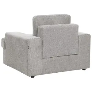 5 Seater Fabric Living Room Set Light Grey ALLA