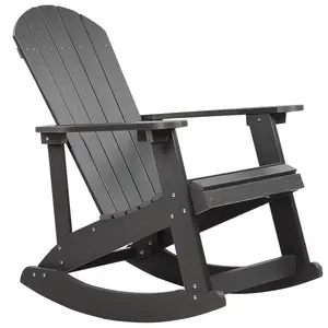 Garden Rocking Chair ADIRONDACK Dark Grey