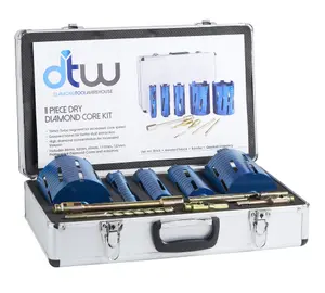 Trojan Platinum Professional Dry Diamond Core Kit Set (11 piece)