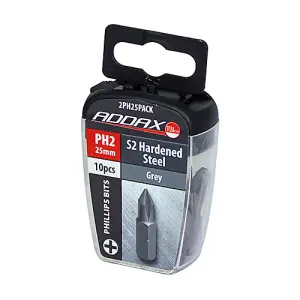 Timco - S2 Driver Bits - PH (Size No.2 x 25 - 10 Pieces)