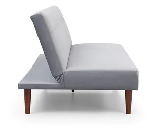 Sadie Sofabed Grey In Athena Grey Velvet