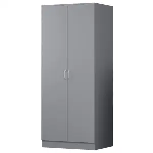 Wardrobe 2 Door Matt Grey Finish