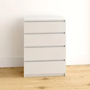 Tonya 4 Drawer 70Cm W Chest Of Drawers White