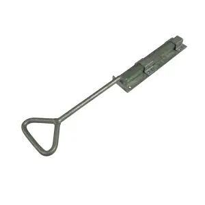 Bow Handle Drop Down Bolt 12" Galvanised (Heavy Duty Garage Door)