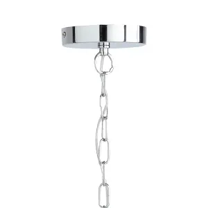 Jimena 3-Light Polished Chrome Chandelier Pendant Ceiling Light