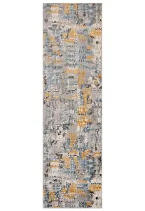 Melrose Vinci Multicoloured Patterned Area Runner Rug 068/235cm