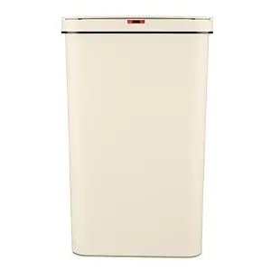 50L Rectangular Sensor Bin Cream