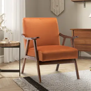 Velvet Orange Selma Accent Chair