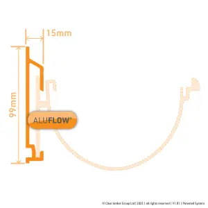 Aluflow Rock N Lock White Half round Gutter Bracket