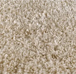 Modern Extra Large Small Soft 5cm Shaggy Non Slip Bedroom Living Room Carpet Runner Area Rug - Light Beige 80 x 150 cm