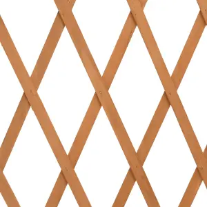 Berkfield Garden Trellis Fence Orange 180x100 cm Solid Firwood