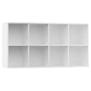 Berkfield Book Cabinet/Sideboard White 66x30x130 cm Engineered Wood