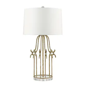 Elstead Stella 1 Light Table Lamp Gold, E27