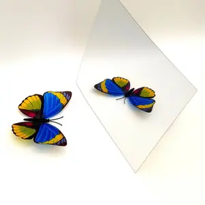 Walplus Butterflies 3D Crystal Mirror Sticker