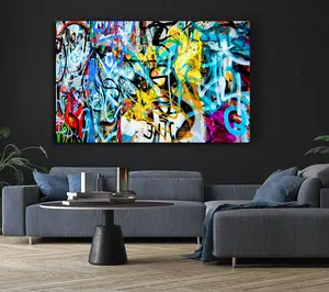 Urban City Art Canvas Print Wall Art - Medium 20 x 32 Inches