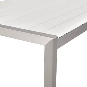 Garden Table Synthetic Material White VERNIO