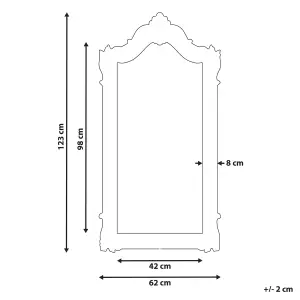 Wall Mirror MABLY Wood Natural