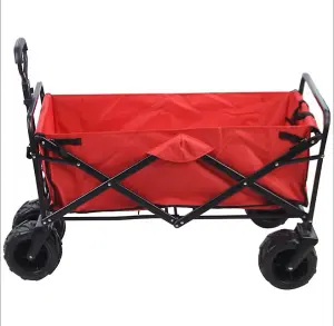 Heavy Duty Foldable Garden Trolley Cart Wagon Truck barrow 100KG capacity