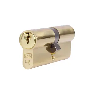 Eurospec Polished Brass Euro Double Cylinder (CYA71270PB)