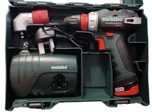 Metabo 12V PowerMaxx BS BL Q Brushless Right Angle Drill Screwdriver x1 2ah Set