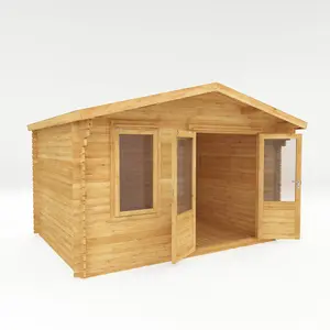 Mercia 13ft x 10ft Retreat Log Cabin 34mm