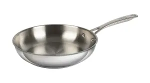 Kuhn Rikon Allround Stainless Steel Uncoated Frying Pan, 24cm