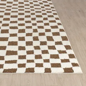 IRINA Skandi Checkered Area Rug 200 x 275 cm