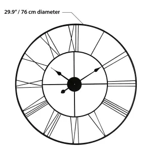 76cm x 76cm Minimalist Slim Clock