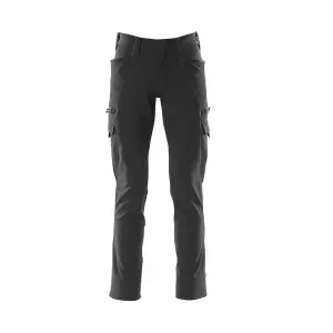 Mascot Accelerate Ultimate Stretch Trousers with Thigh Pockets - Black   (34.5) (Leg Length - Regular)