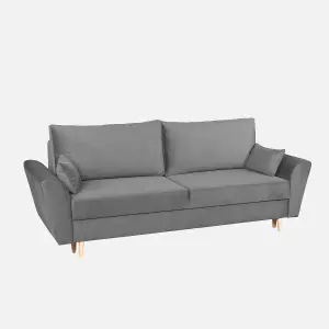 Sendi 3 Seater Sofa Bed with Storage - Grey