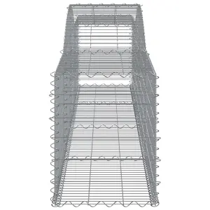 Berkfield Arched Gabion Baskets 9 pcs 400x50x60/80 cm Galvanised Iron