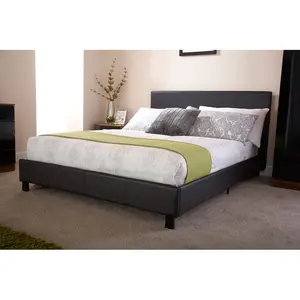 Morgana Upholstered Bed Frame Black / Double (4'6)