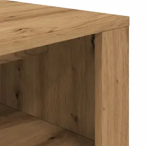 Berkfield Shoe Bench Artisan Oak 100x35x45 cm Engineered Wood