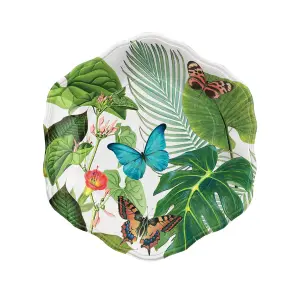 Purely Home Tropical Floral Melamine Side Plates - Set of  2