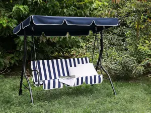 Patio Swing CHAPLIN Metal Dark Blue