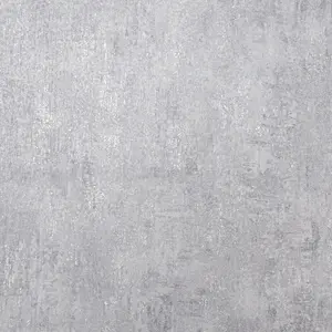 Grey Concrete Effect Wallpaper Heavy Vinyl Metallic Slight Imperfect Textured